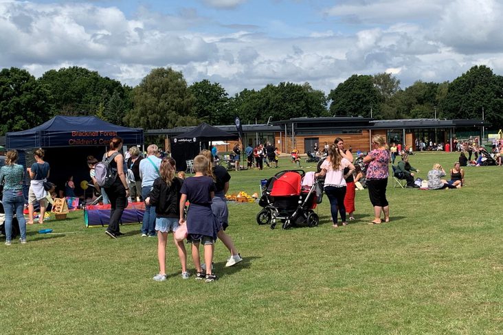 Town enjoying parks during bank holiday weekend scaled