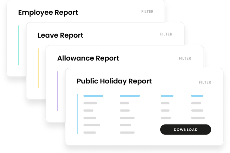 Leave reports dashboard in Leave Dates