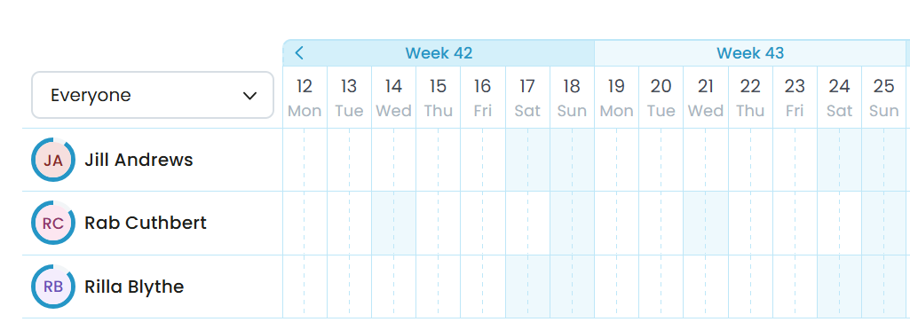 Non-working day feature on Leave Dates