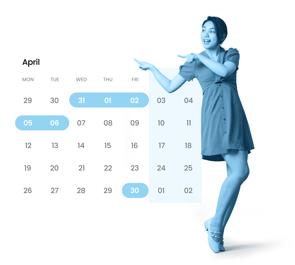 Personal holidays calendars